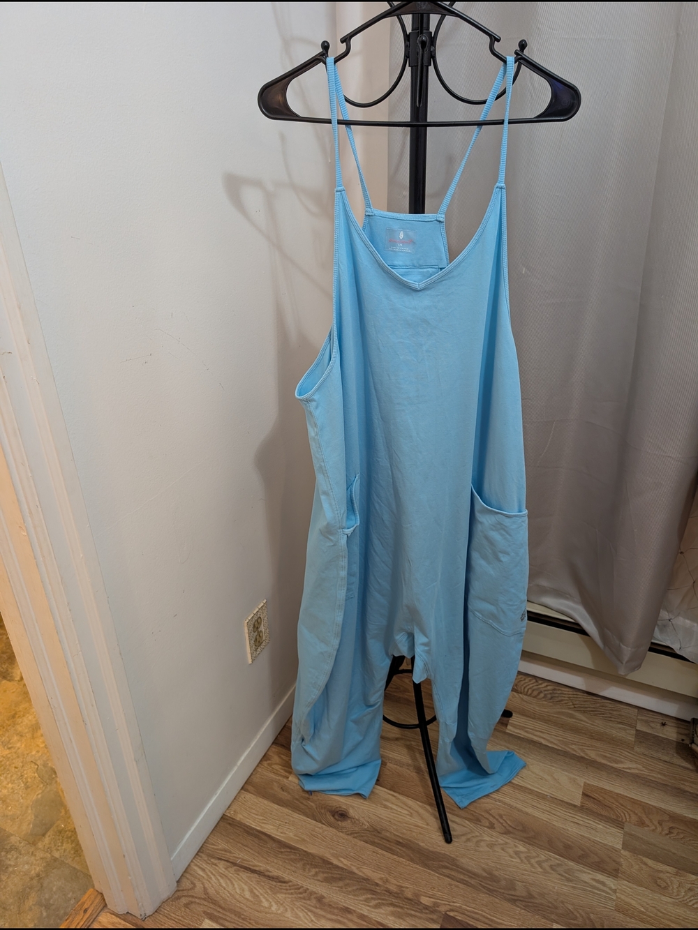 Free People Movement Light Blue Jumpsuit Size Large